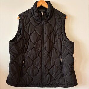 Free Country lightweight quilted black women's vest size XL